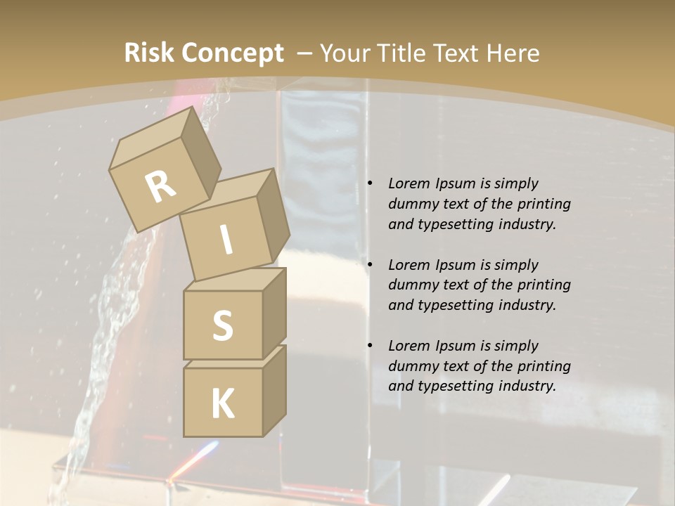 A Water Spouting Out Of The Side Of A Window PowerPoint Template