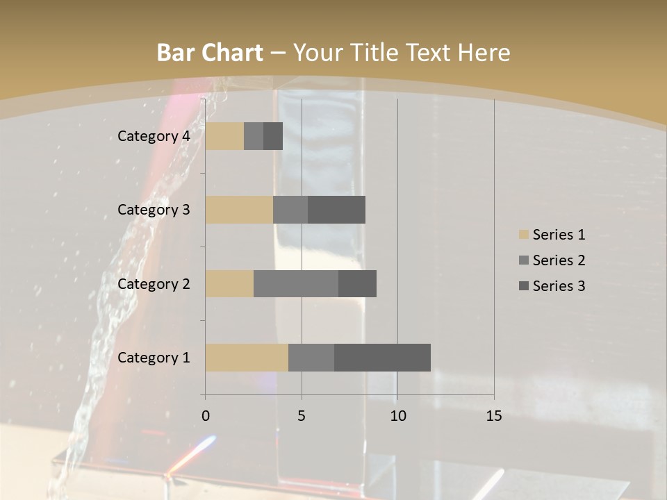 A Water Spouting Out Of The Side Of A Window PowerPoint Template