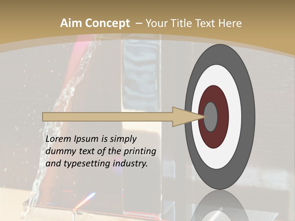 A Water Spouting Out Of The Side Of A Window PowerPoint Template