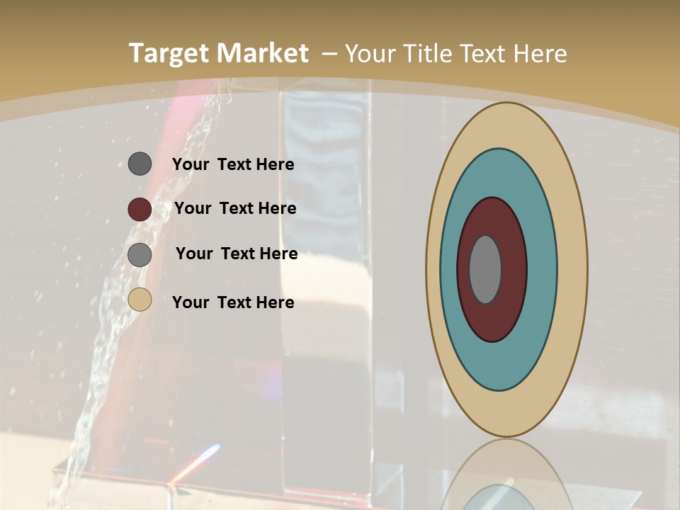 A Water Spouting Out Of The Side Of A Window PowerPoint Template