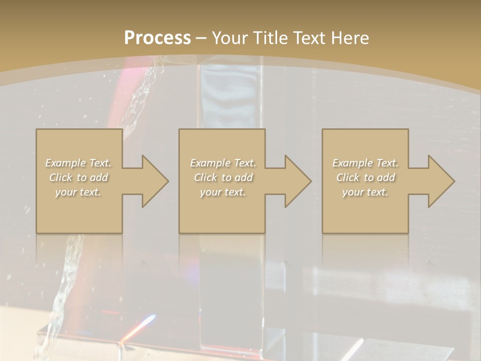 A Water Spouting Out Of The Side Of A Window PowerPoint Template
