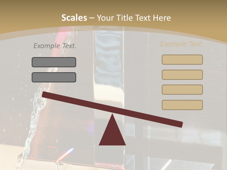 A Water Spouting Out Of The Side Of A Window PowerPoint Template