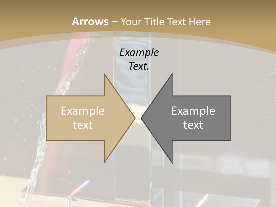 A Water Spouting Out Of The Side Of A Window PowerPoint Template