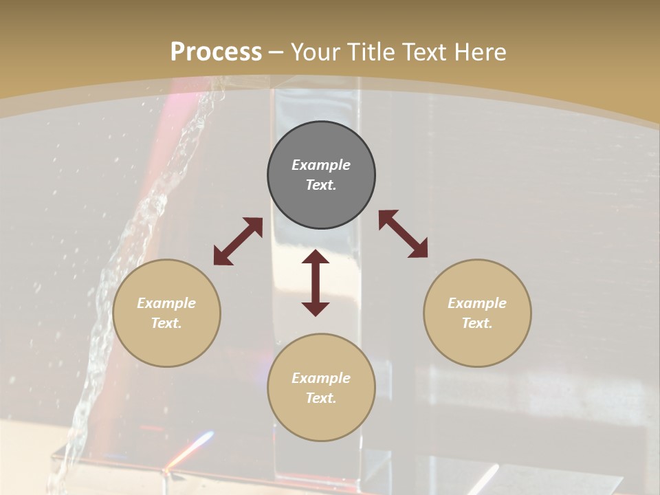 A Water Spouting Out Of The Side Of A Window PowerPoint Template
