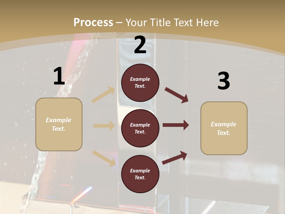 A Water Spouting Out Of The Side Of A Window PowerPoint Template