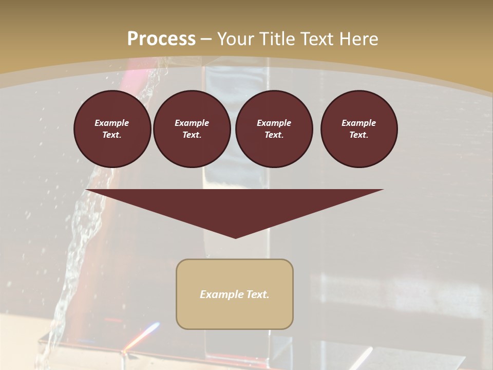 A Water Spouting Out Of The Side Of A Window PowerPoint Template