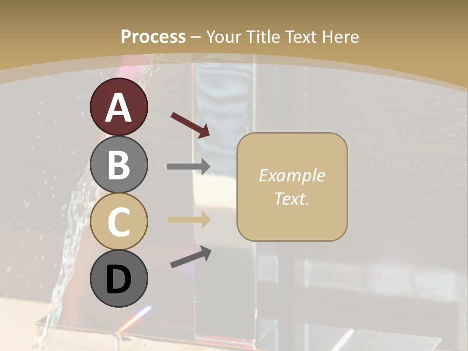 A Water Spouting Out Of The Side Of A Window PowerPoint Template