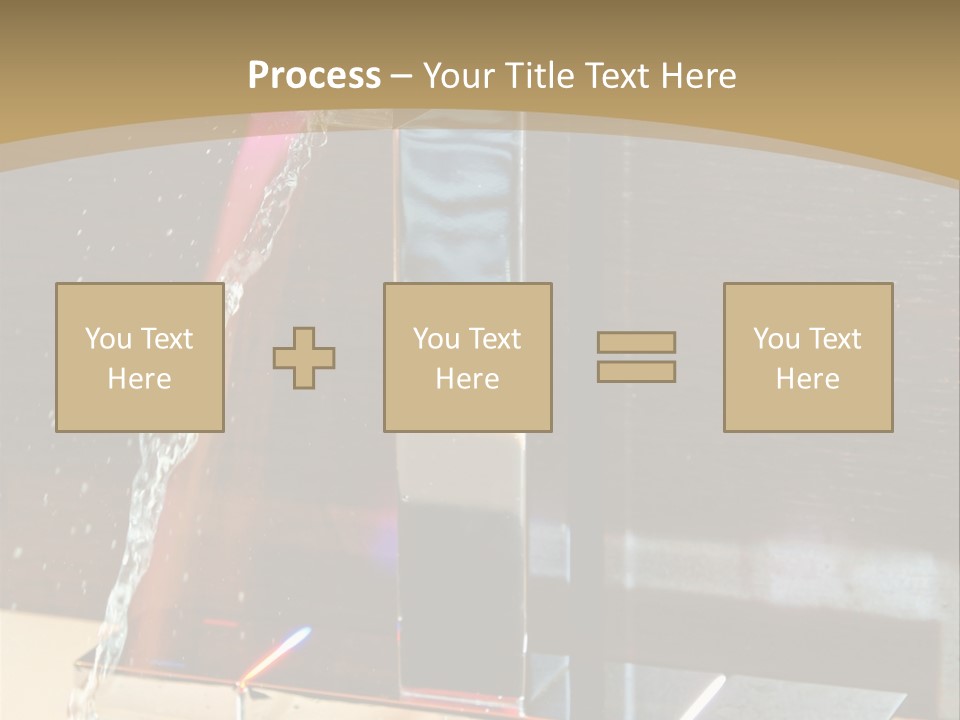 A Water Spouting Out Of The Side Of A Window PowerPoint Template