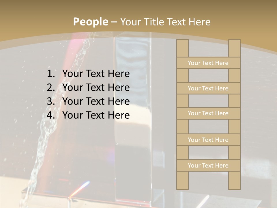 A Water Spouting Out Of The Side Of A Window PowerPoint Template