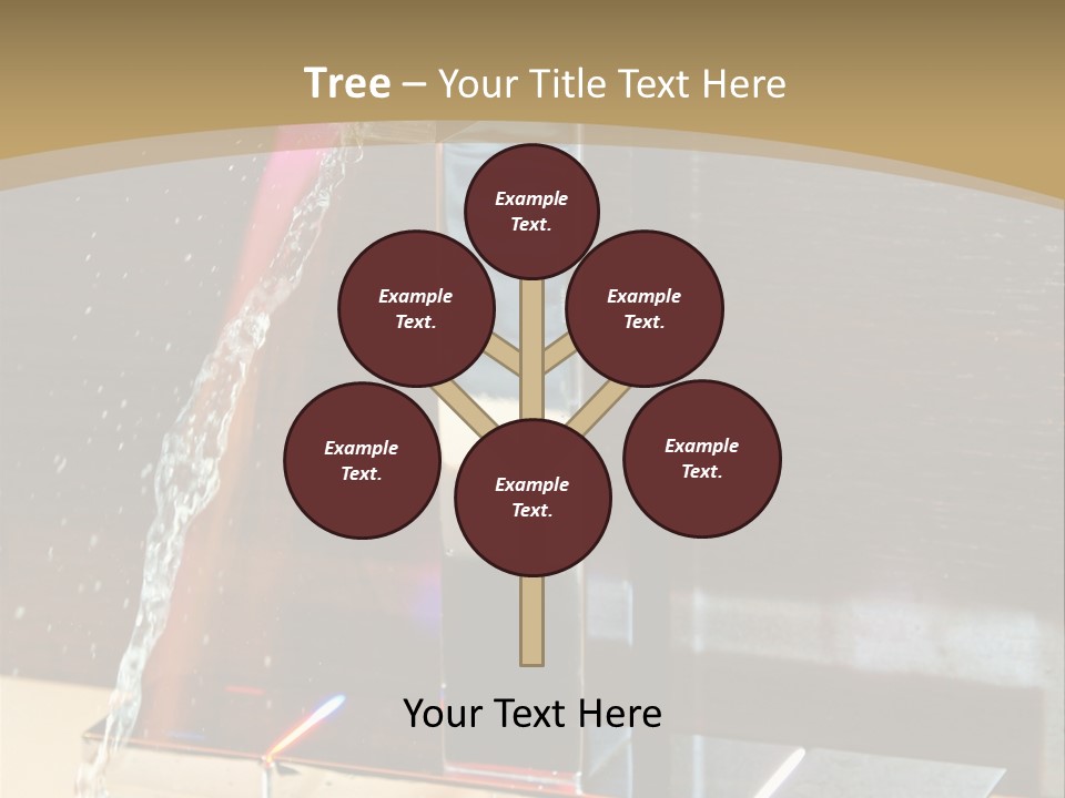 A Water Spouting Out Of The Side Of A Window PowerPoint Template