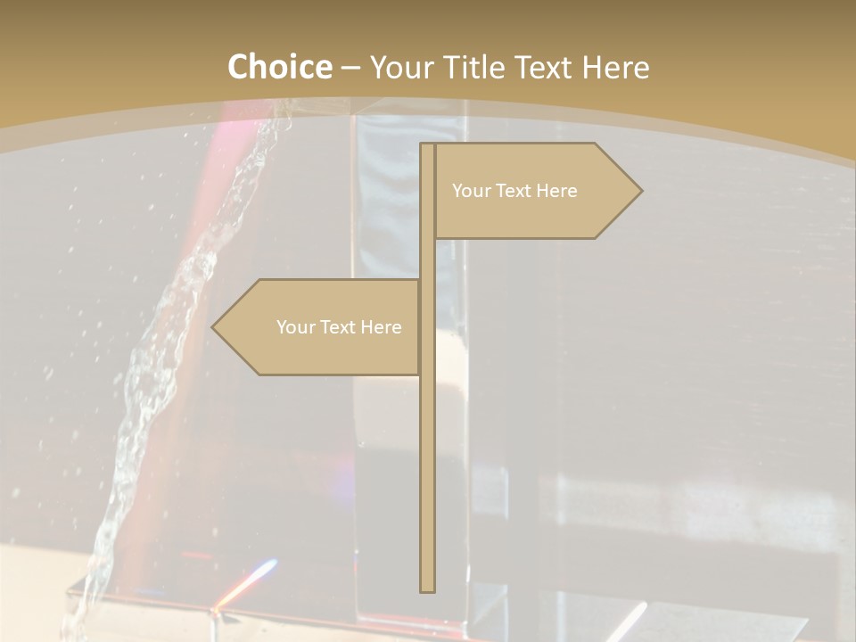 A Water Spouting Out Of The Side Of A Window PowerPoint Template