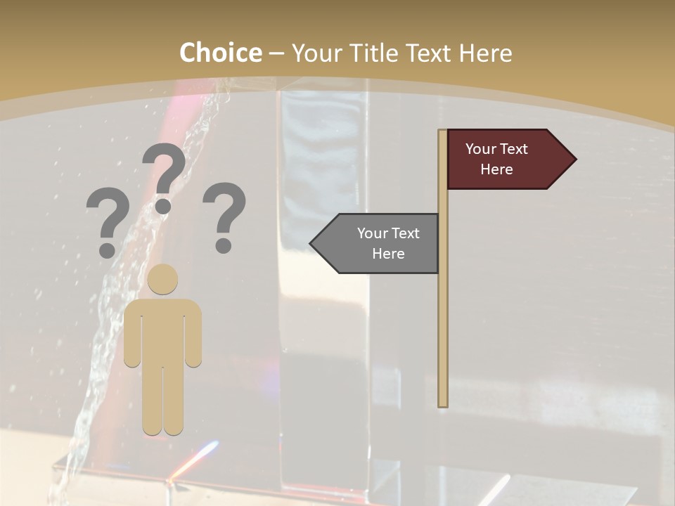 A Water Spouting Out Of The Side Of A Window PowerPoint Template
