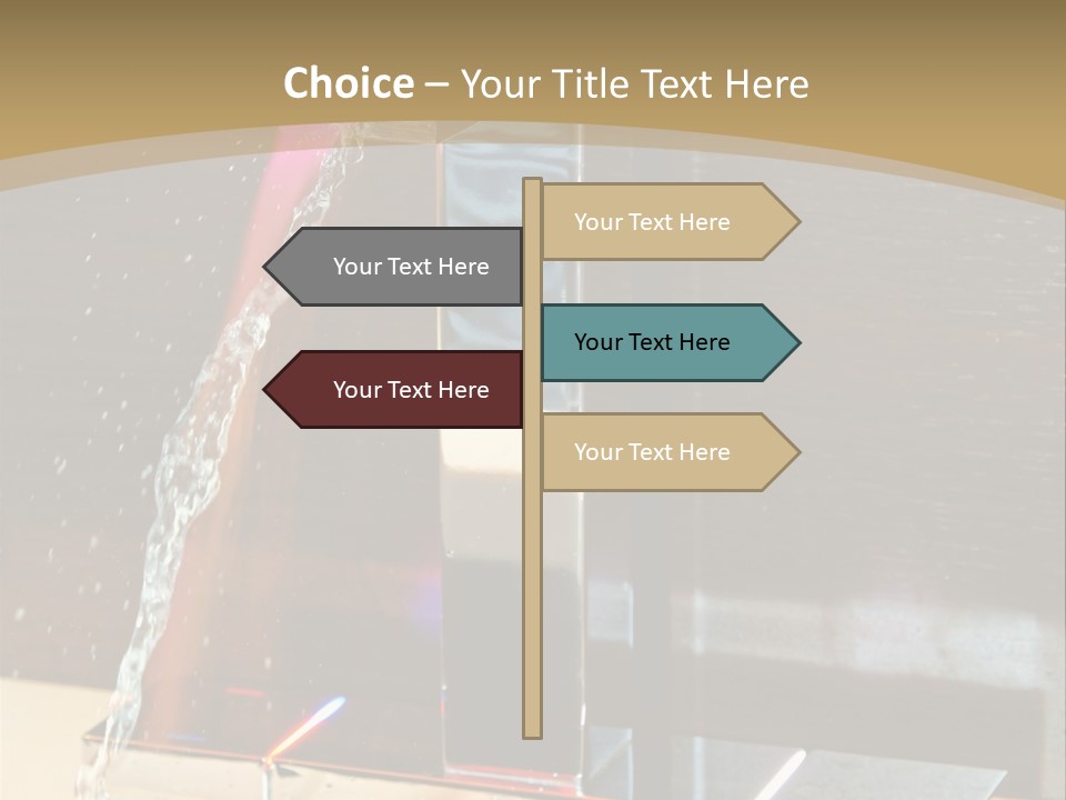 A Water Spouting Out Of The Side Of A Window PowerPoint Template