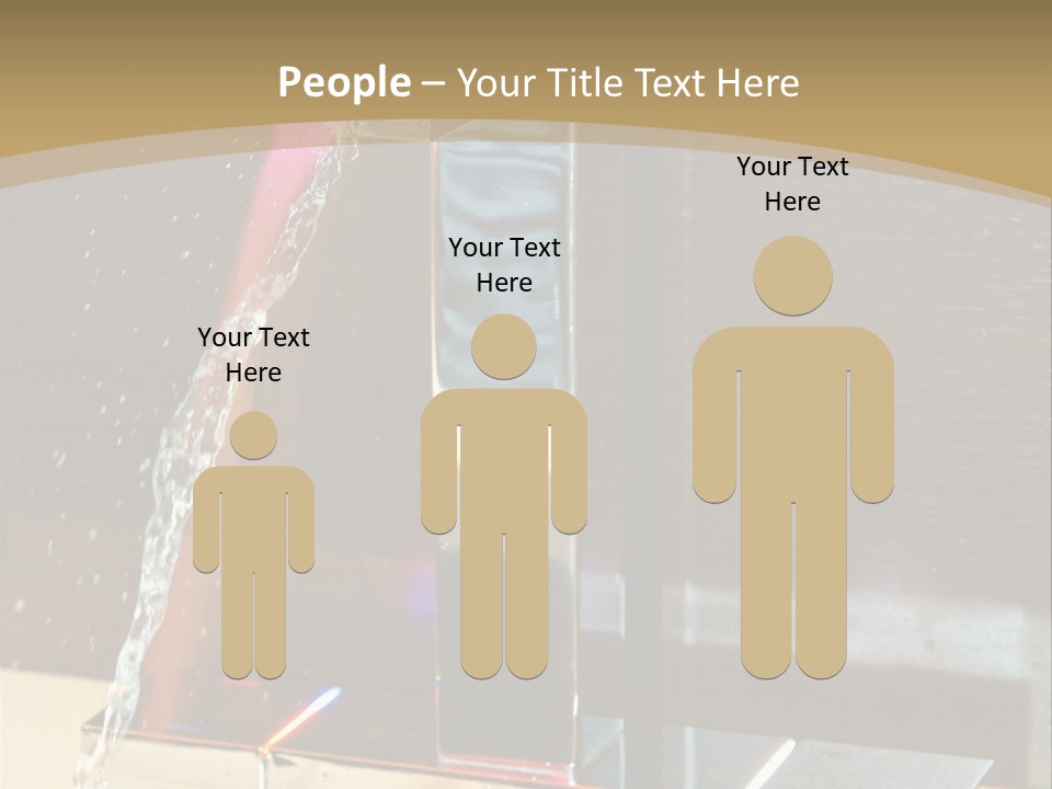 A Water Spouting Out Of The Side Of A Window PowerPoint Template