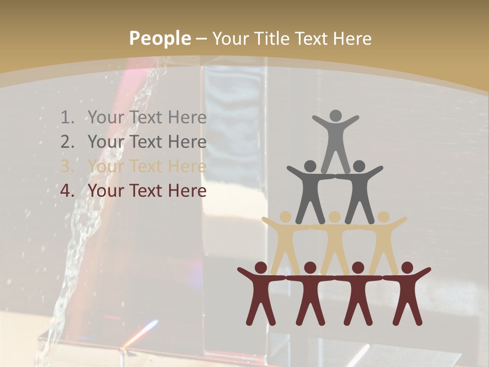 A Water Spouting Out Of The Side Of A Window PowerPoint Template