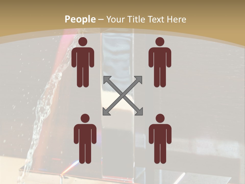 A Water Spouting Out Of The Side Of A Window PowerPoint Template