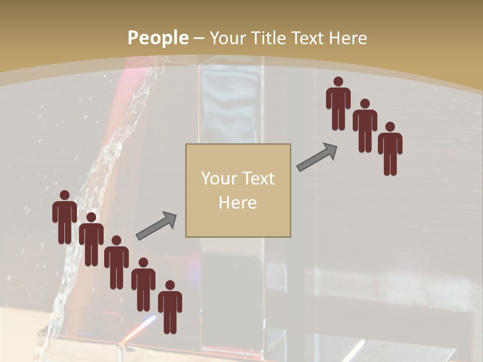 A Water Spouting Out Of The Side Of A Window PowerPoint Template