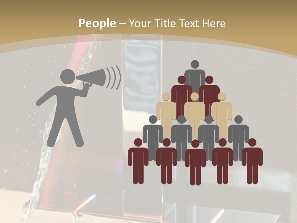 A Water Spouting Out Of The Side Of A Window PowerPoint Template