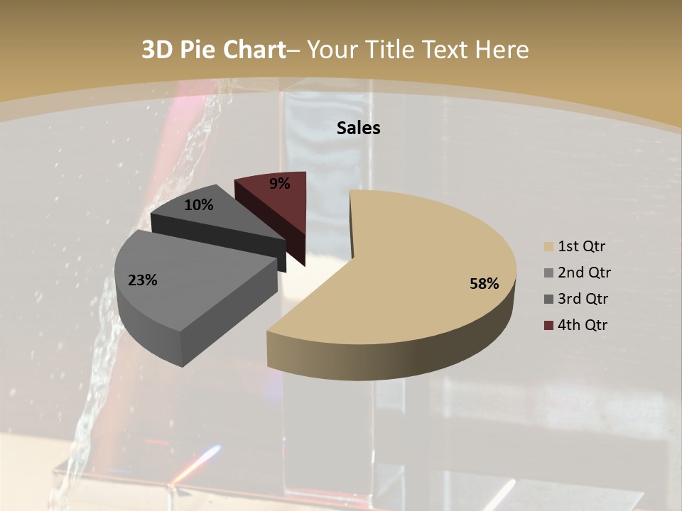 A Water Spouting Out Of The Side Of A Window PowerPoint Template