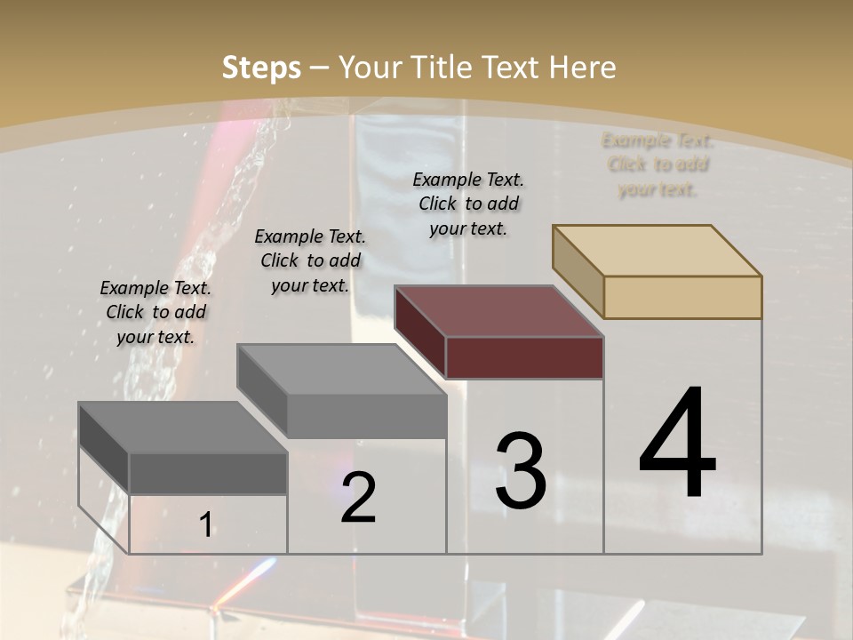 A Water Spouting Out Of The Side Of A Window PowerPoint Template