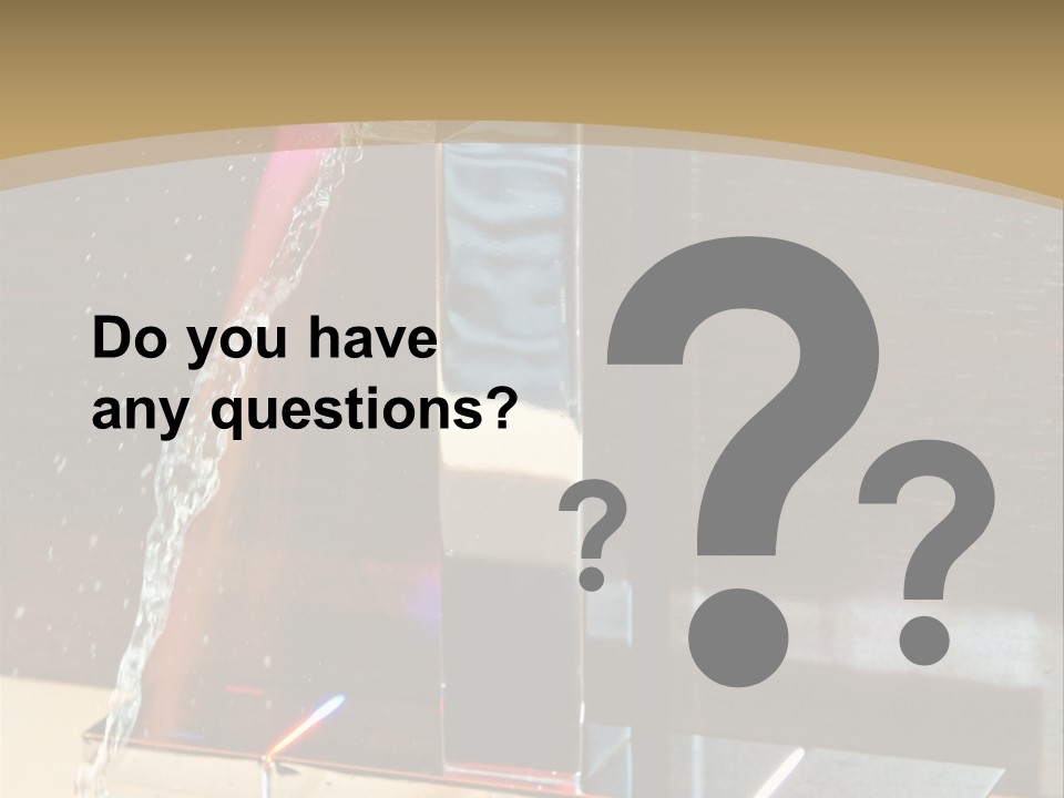 A Water Spouting Out Of The Side Of A Window PowerPoint Template