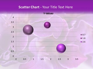 A Bunch Of Purple Flowers On A White Surface PowerPoint Template