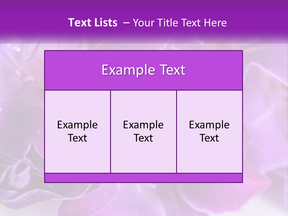 A Bunch Of Purple Flowers On A White Surface PowerPoint Template