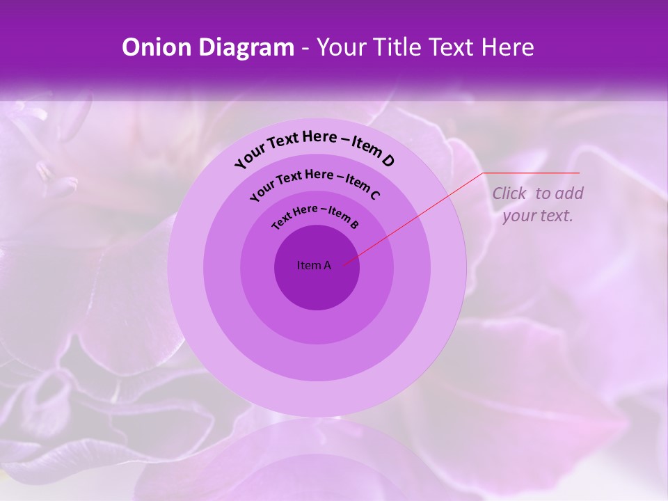 A Bunch Of Purple Flowers On A White Surface PowerPoint Template