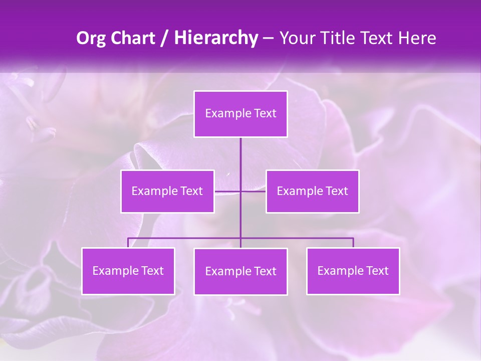 A Bunch Of Purple Flowers On A White Surface PowerPoint Template