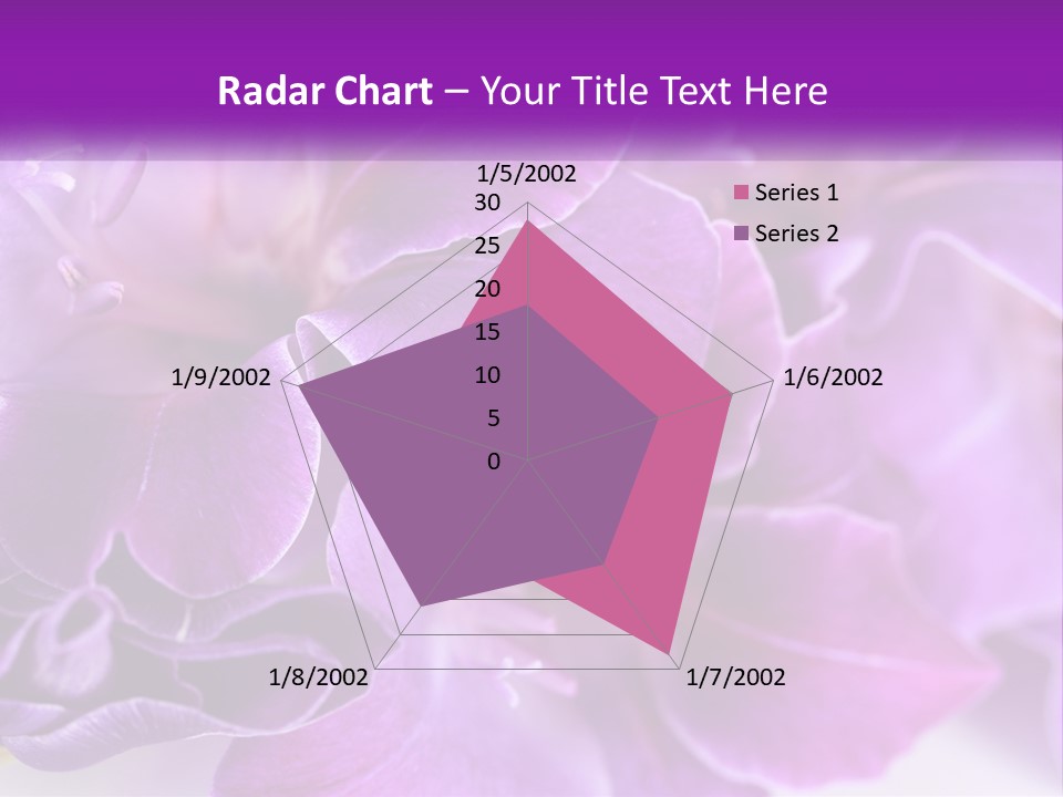 A Bunch Of Purple Flowers On A White Surface PowerPoint Template