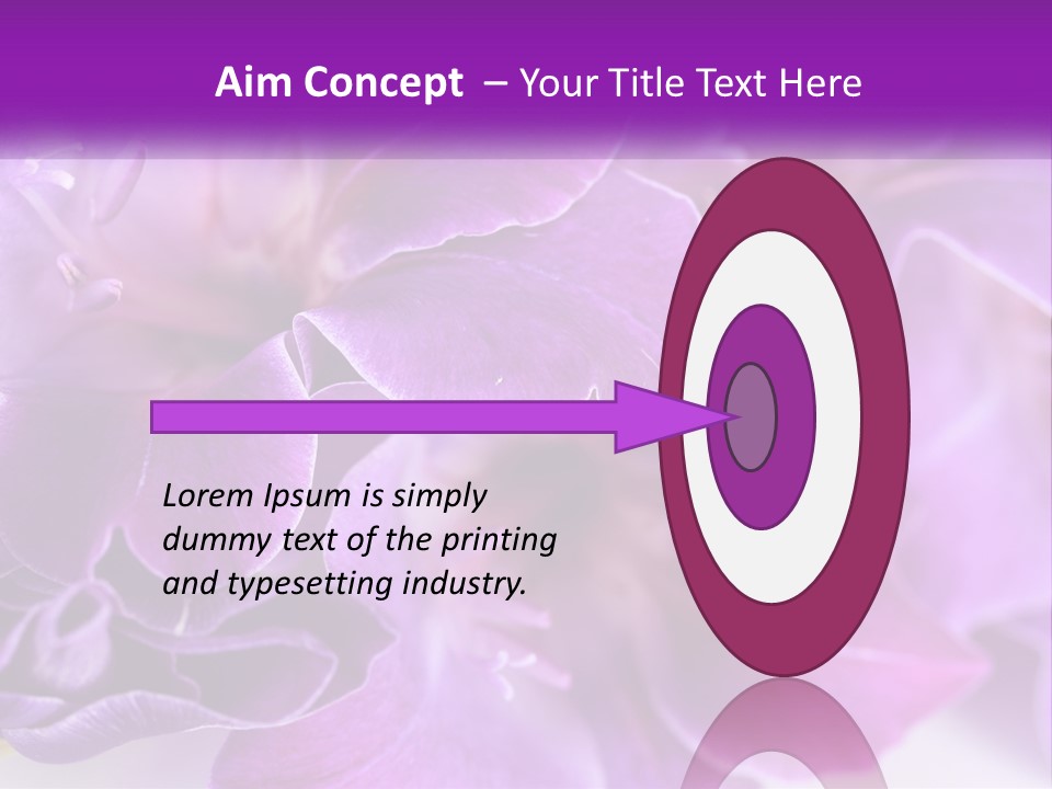 A Bunch Of Purple Flowers On A White Surface PowerPoint Template