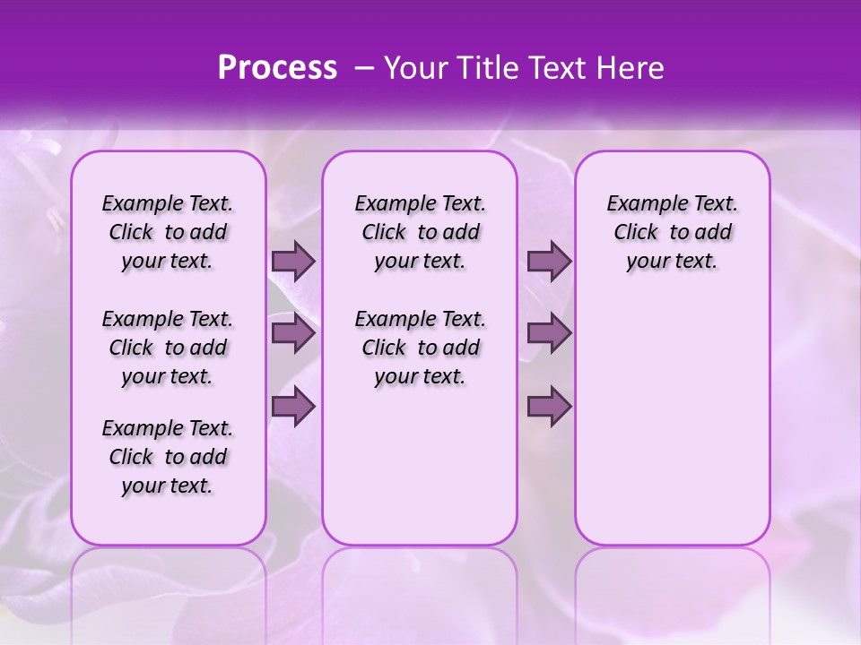 A Bunch Of Purple Flowers On A White Surface PowerPoint Template