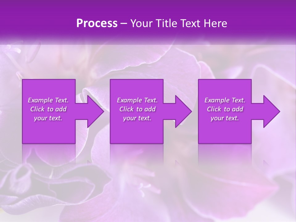 A Bunch Of Purple Flowers On A White Surface PowerPoint Template