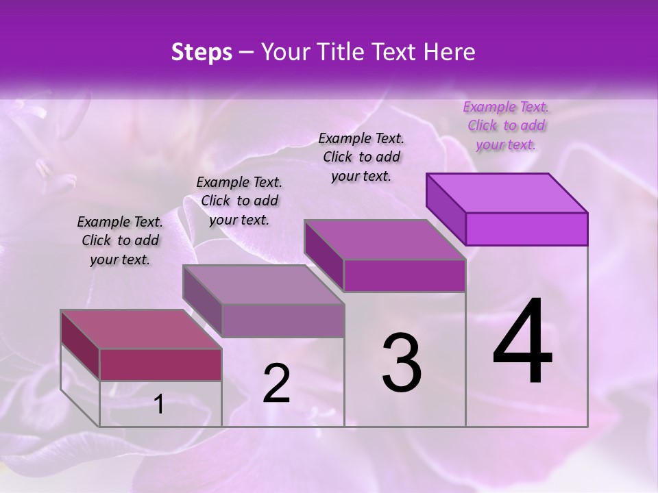 A Bunch Of Purple Flowers On A White Surface PowerPoint Template