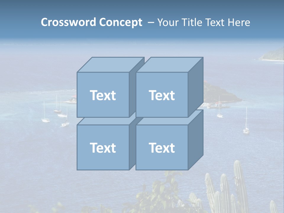A Small Island In The Middle Of A Body Of Water PowerPoint Template