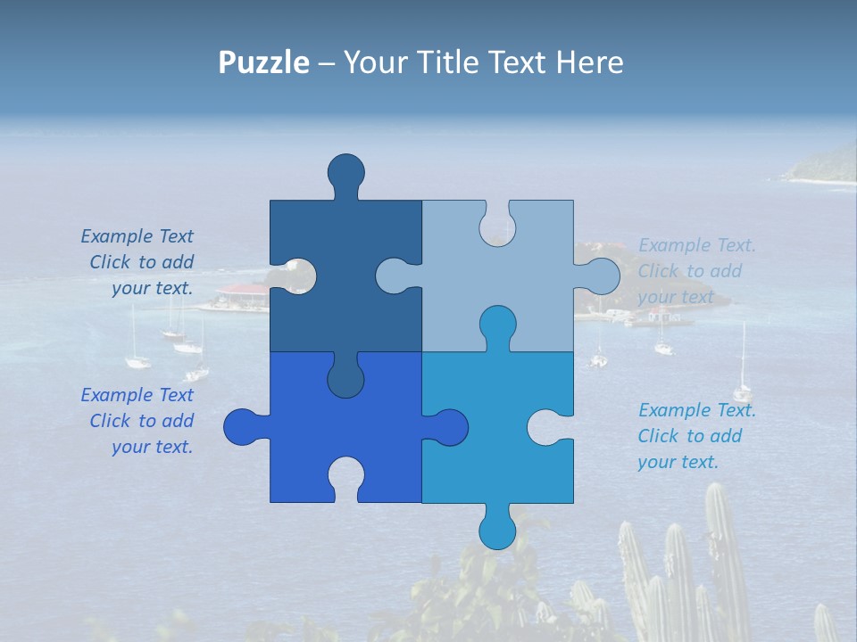 A Small Island In The Middle Of A Body Of Water PowerPoint Template