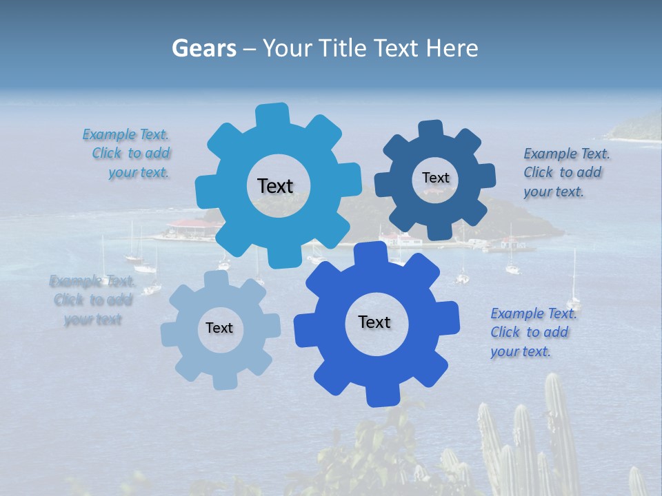 A Small Island In The Middle Of A Body Of Water PowerPoint Template