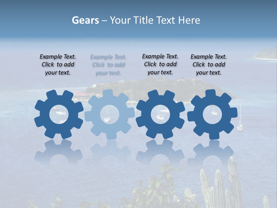 A Small Island In The Middle Of A Body Of Water PowerPoint Template