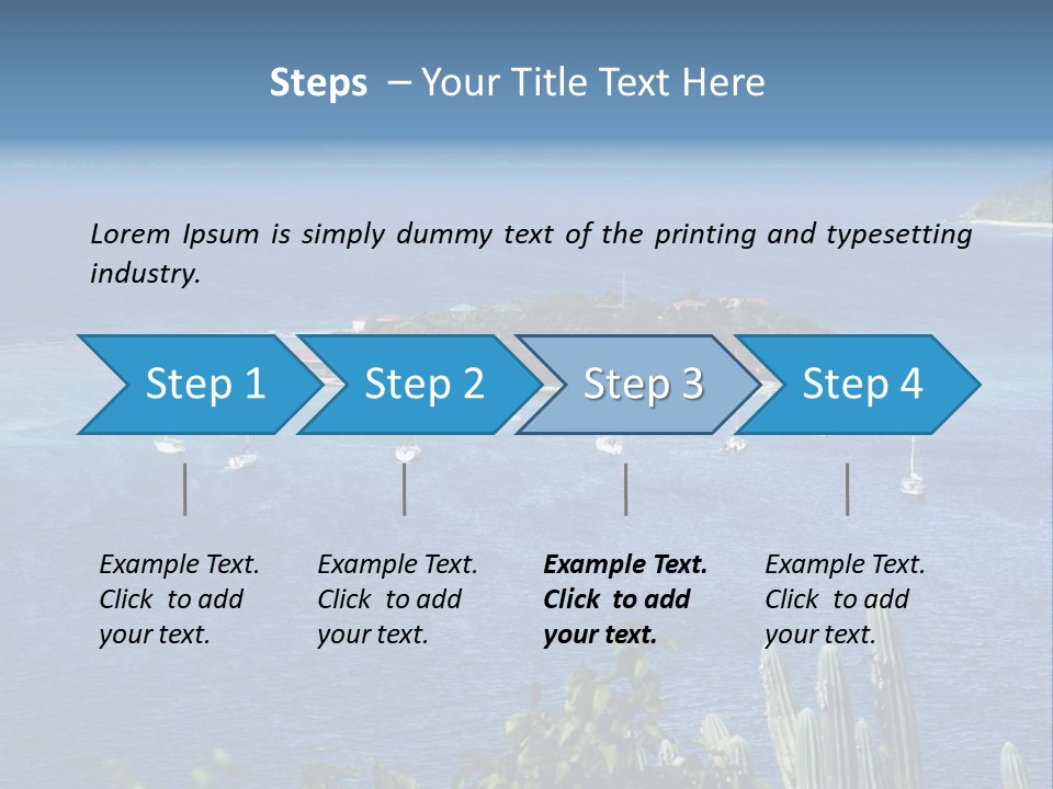 A Small Island In The Middle Of A Body Of Water PowerPoint Template