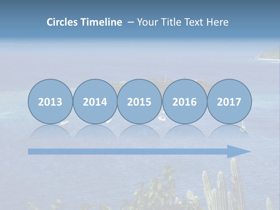 A Small Island In The Middle Of A Body Of Water PowerPoint Template