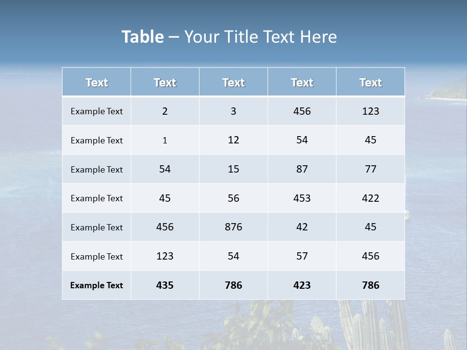 A Small Island In The Middle Of A Body Of Water PowerPoint Template