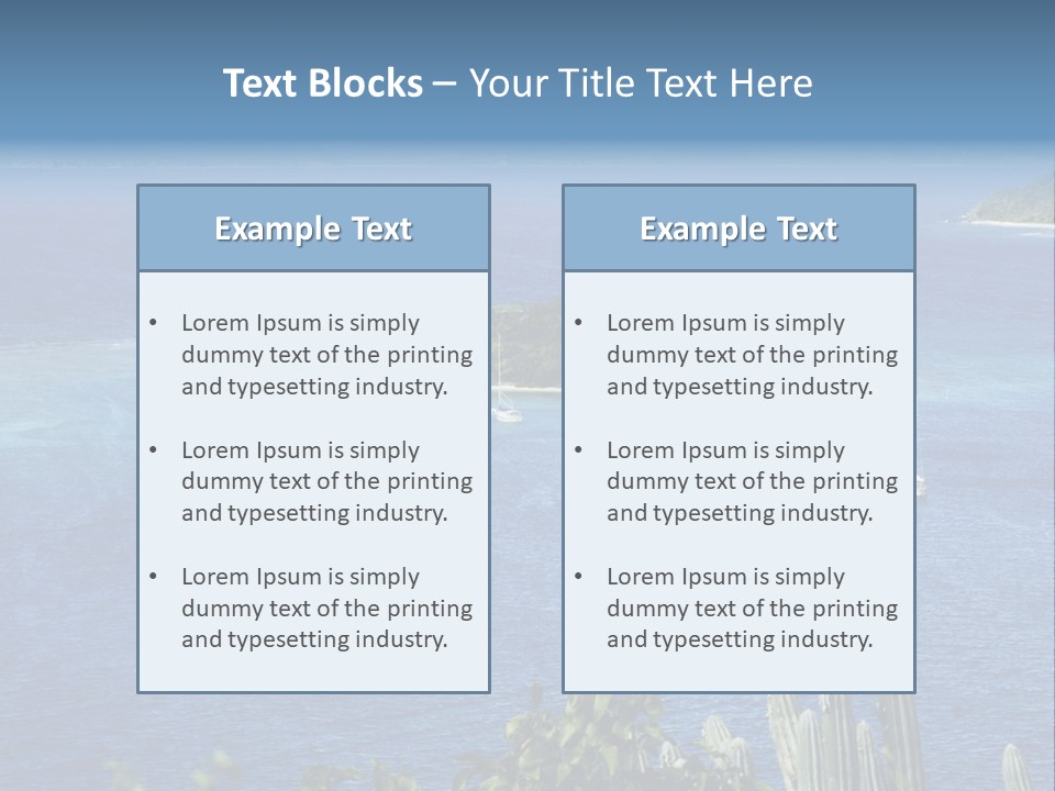 A Small Island In The Middle Of A Body Of Water PowerPoint Template