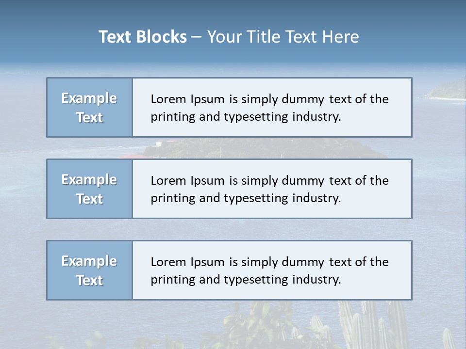 A Small Island In The Middle Of A Body Of Water PowerPoint Template
