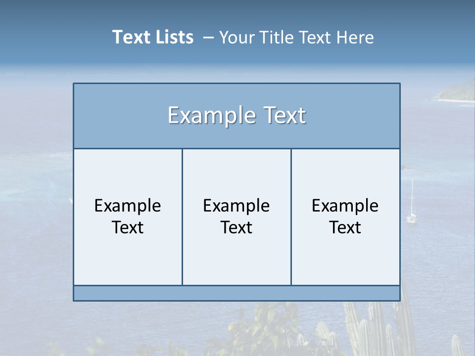 A Small Island In The Middle Of A Body Of Water PowerPoint Template