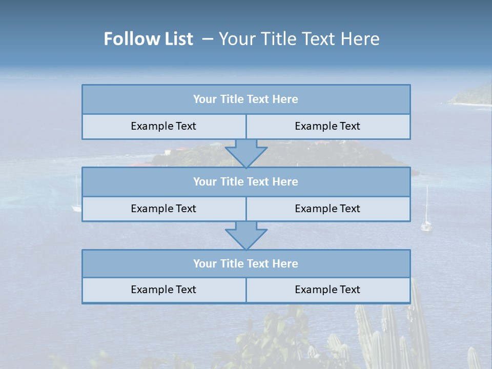 A Small Island In The Middle Of A Body Of Water PowerPoint Template