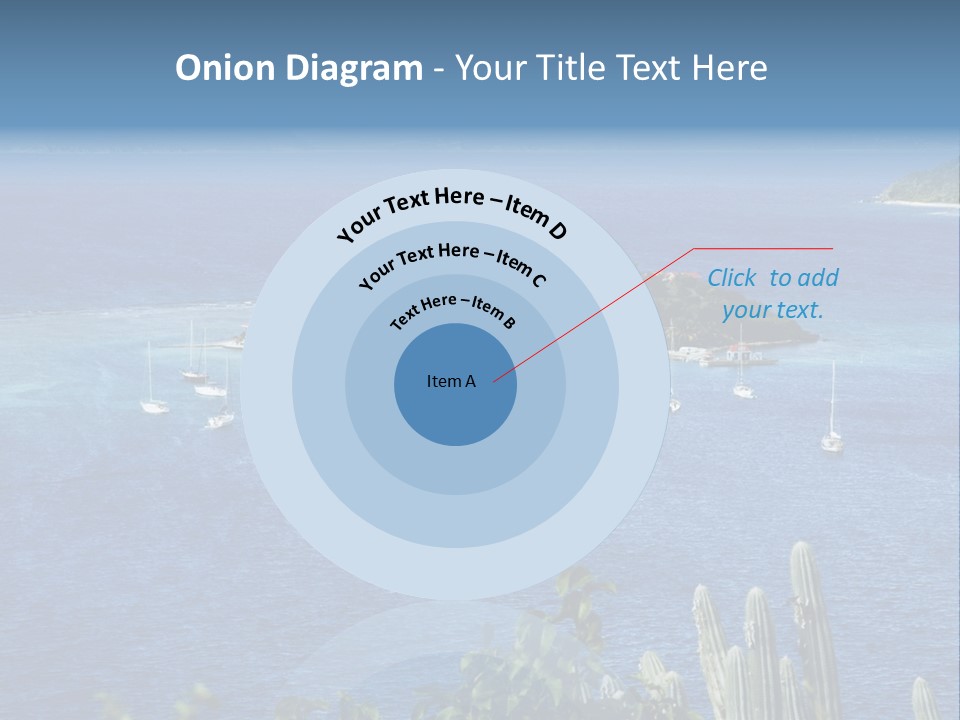 A Small Island In The Middle Of A Body Of Water PowerPoint Template