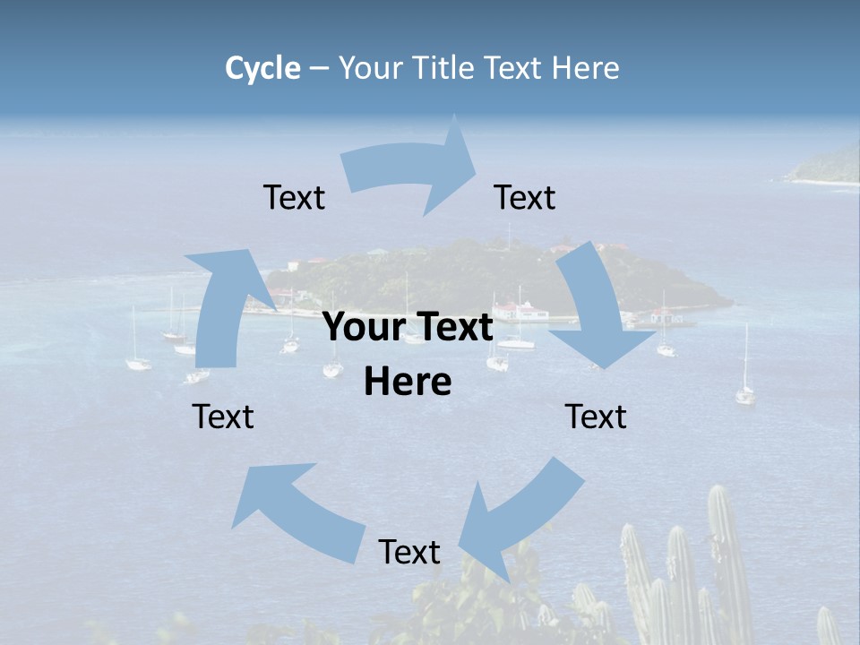 A Small Island In The Middle Of A Body Of Water PowerPoint Template