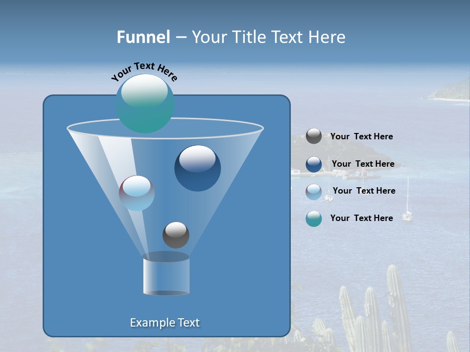 A Small Island In The Middle Of A Body Of Water PowerPoint Template