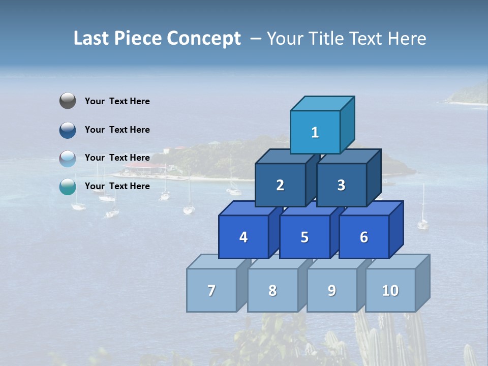 A Small Island In The Middle Of A Body Of Water PowerPoint Template