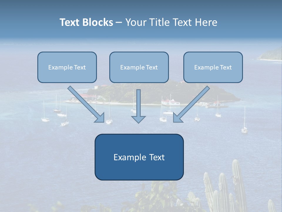 A Small Island In The Middle Of A Body Of Water PowerPoint Template